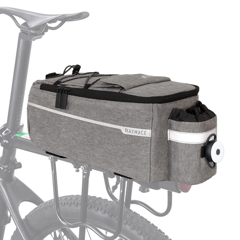 RAYMACE Bike Rear Rack Bag with Tail light, Bike Truck Cooler Bag for Warm or Cold Items - Image 1